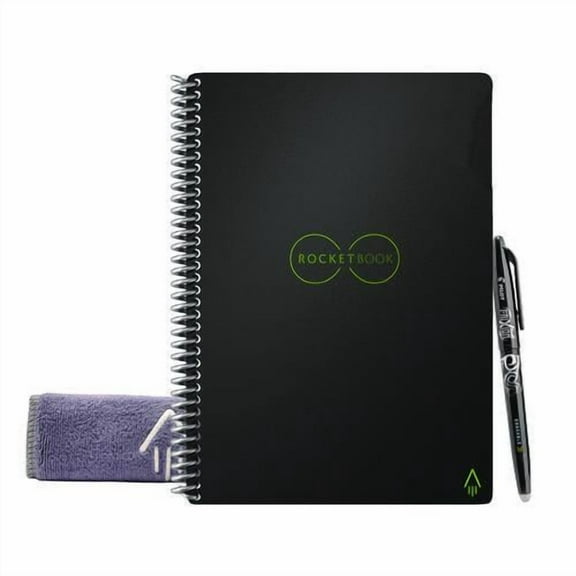 Core Smart Notebook, Medium/College Rule, Infinity Black Cover, (18) 8.8 x 6 Sheets | Bundle of 2