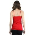 thumbnail image 2 of ToBeInStyle Women's Fitted Adjustable Spaghetti Strap Camisole, 2 of 3