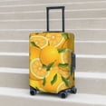 thumbnail image 2 of Lsque Yellow Limes Printed Luggage Cover, Travel Luggage Protector,Scratch and Dirt Resistant, Fits 18-32 Inch Luggage - Small, 2 of 9