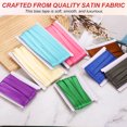 thumbnail image 3 of Uxcell Double Fold Bias Tape for Sewing 5/8 Inch x 6 Yards Satin Pre-fold Continuous Binding Tape for Seaming Quilting Hemming Binding DIY Crafts, Purple, 3 of 5