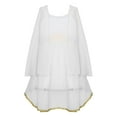 thumbnail image 4 of iiniim Girls Greek Athena God Toga Gown Ancient Rome Egypt Princess Dress for Kids Halloween Role Play Party White 10, 4 of 7