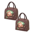 thumbnail image 1 of Oleegame 2 Pcs Sac de Rangement pour Produits, Sac à Main Isolé, Sac à Lunch, Sac à Lunch, Chiot Brun (Isolation 3D), 1 of 9