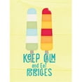 thumbnail image 1 of Carolines Treasures SB3108GF Keep Calm And Eat Popsicles Flag Garden Size, 1 of 3