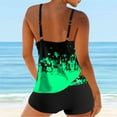 thumbnail image 2 of Women‘S Tankini Large Bikini Digital Suspender Beach Split Swimsuit, 2 of 3