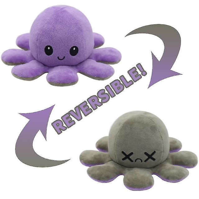 Reversible Octopus Plush Toy / Superhero Toy
