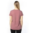 thumbnail image 2 of Threadfast Apparel 200RV Women's Ultimate CVC V-Neck T-Shirt-Maroon Heather-XL, 2 of 3