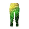 thumbnail image 4 of qelini Summer Leggings for Women Plus Size St. Patrick's Day Capris Pants Elastic Waist Print Pants Yoga Leggings, 4 of 5