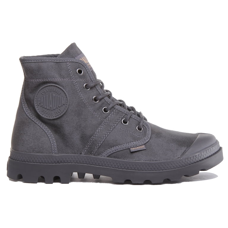 Palladium Wax grey canvas vintage sneakers for men/women Palladium Gray Hi-Top Canvas Sneaker, Women main image 2
