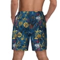 thumbnail image 2 of Lsque Mens Swim Trunks Halloween Elements Pattern - Bathing Suit Compression Liner - Beach Swim Shorts Swimwear - (S-3XL) - Stretch Quick Dry -Small, 2 of 9