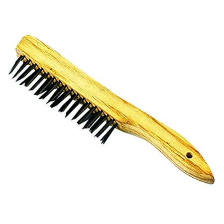 Best Look Wood Shoe Handle Wire Brush (Best Fabric Paint For Shoes)