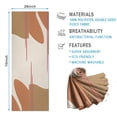 thumbnail image 2 of Brown Boho Geometric Pattern Hot Yoga Mat Towel Non Slip for Hot Yoga - Quick-Drying Yoga Mat Cover with 4 Corner Pockets with Travel Bag - Hot Yoga Towel Non Slip 74"x26", 2 of 6