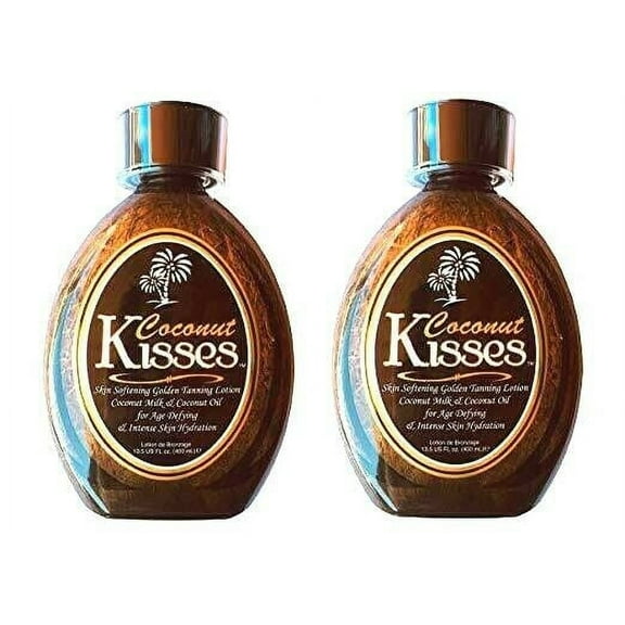 Lot of 2 Coconut Kisses Tanning Bed Lotion