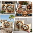 thumbnail image 5 of Pumpkin Fall Outdoor Waterproof Pillow Covers, Thanksgiving Maple Leaf Orange Check Decorative Rectangle Throw Pillowcase Sofa Cushion Sham for Patio/Couch/Chair, 20"x12" 2 Pack, 5 of 8