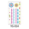 thumbnail image 1 of Pegatinas creativas para tatuajes en el brazo, con flores fluorescentes, resistentes al agua y con plumas, 1 of 4