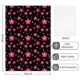 thumbnail image 2 of 2 Pcs Pioneer Flower Floral Print Pattern Kitchen Towels, Funny Microfiber Dish Towel Set, 18" X 26" Tea Towels, 2 of 6