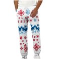 thumbnail image 2 of Pantalones largos para hombre, estampados, moda casual, con bolsillos, cintura elástica, pantalones largos, pantalones deportivos, pantalones de poliéster para hombre., 2 of 5