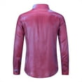 thumbnail image 4 of Cloudstyle Men's Casual Solid Long Sleeve Shirt - Relaxed Fit, Soft Fabric for Everyday Wear, 4 of 8