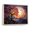 thumbnail image 2 of Designart "love Landscape Melting Hearts I" Romantic Landscape Floater Framed Wall Art Living Room, 2 of 7
