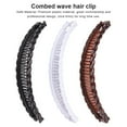 thumbnail image 3 of letairis Griffes de Cheveux Simple Modèle Prop Coiffe Féminine Mode Mariée Mariage Épingle à Cheveux Filles Barrettes Courbe Style Outil Banane Clips Blanc, 3 of 6