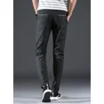 thumbnail image 2 of Pantalones de traje de hombre de talla grande de algodón rectos pantalones de verano para hombre vintage formal 2024 ropa de tela de sastrería elegante caliente, 2 of 5