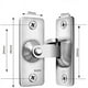 thumbnail image 3 of Cerradura de puerta de acero inoxidable en ángulo recto de 90 grados utilizada para vallas, puertas y ventanas de madera, puertas corredizas (plateado), 3 of 5