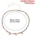 thumbnail image 4 of 1 cadena con colgante de flor para cintura, cuentas de arroz coloridas, cadena para el cuerpo, accesorios elegantes para playa y verano, joyería para mujeres y niñas, 4 of 5