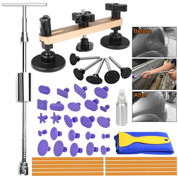 Paintless Dent Repair Tools Kits Dent Lifter with 24pcs Dent Removal