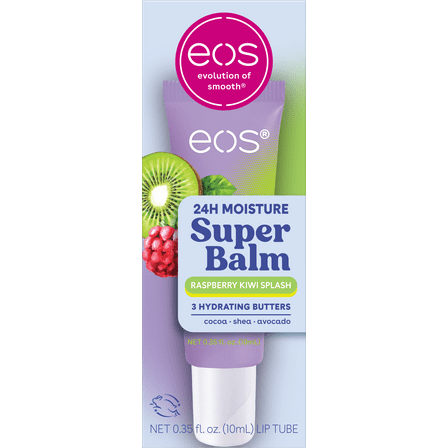 eos 24H Moisture Super Balm- Raspberry Kiwi Splash, 0.35 fl oz, 1-Pack