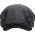 thumbnail image 3 of Wool Blend Plaid Ivy Hat Golf Driving Ascot Winter Flat Cabbie Newsboy Debonair, 3 of 7