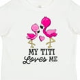 thumbnail image 4 of Inktastic My Titi Loves Me with Two Flamingos Boys or Girls Toddler T-Shirt, 4 of 5