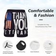 thumbnail image 3 of Balery Veterans Day2 Mens Swim Trunks Swim Shorts for Men Quick Dry Inseam Beach Shorts with Compression Liner Pocket-Small, 3 of 9