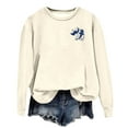 thumbnail image 4 of Oversized Sweatshirts for Women Long Sleeve Crew Neck Graphic Printed Tops Fall Fashion 2025 Pullover Sweaters Winter Clothes, 4 of 6