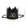 thumbnail image 2 of Houderco 1Ud Sombrero Decorativo De Fiesta Negro Hecho Para Celebraciones Especiales, 2 of 5