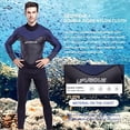 thumbnail image 3 of Stretch 3mm Neoprene Wetsuit, Back Zip Full Body Diving Suit, for Men-Snorkeling, Scuba Diving Swimming, Surfing - L L, 3 of 10