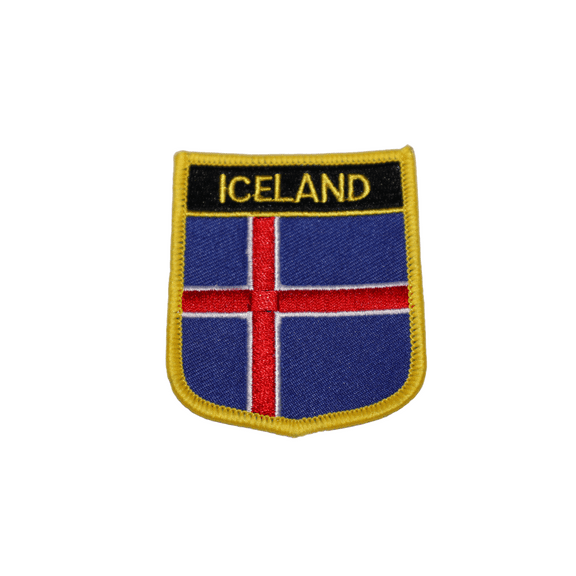 Iceland Flag Iron On Travel Patch