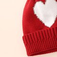 thumbnail image 3 of Besolor Infant Baby Beanie Hats Newborn Toddler Cute Warm Winter Soft Thick Knitted Caps with Pompom 0-12 Months, 3 of 4