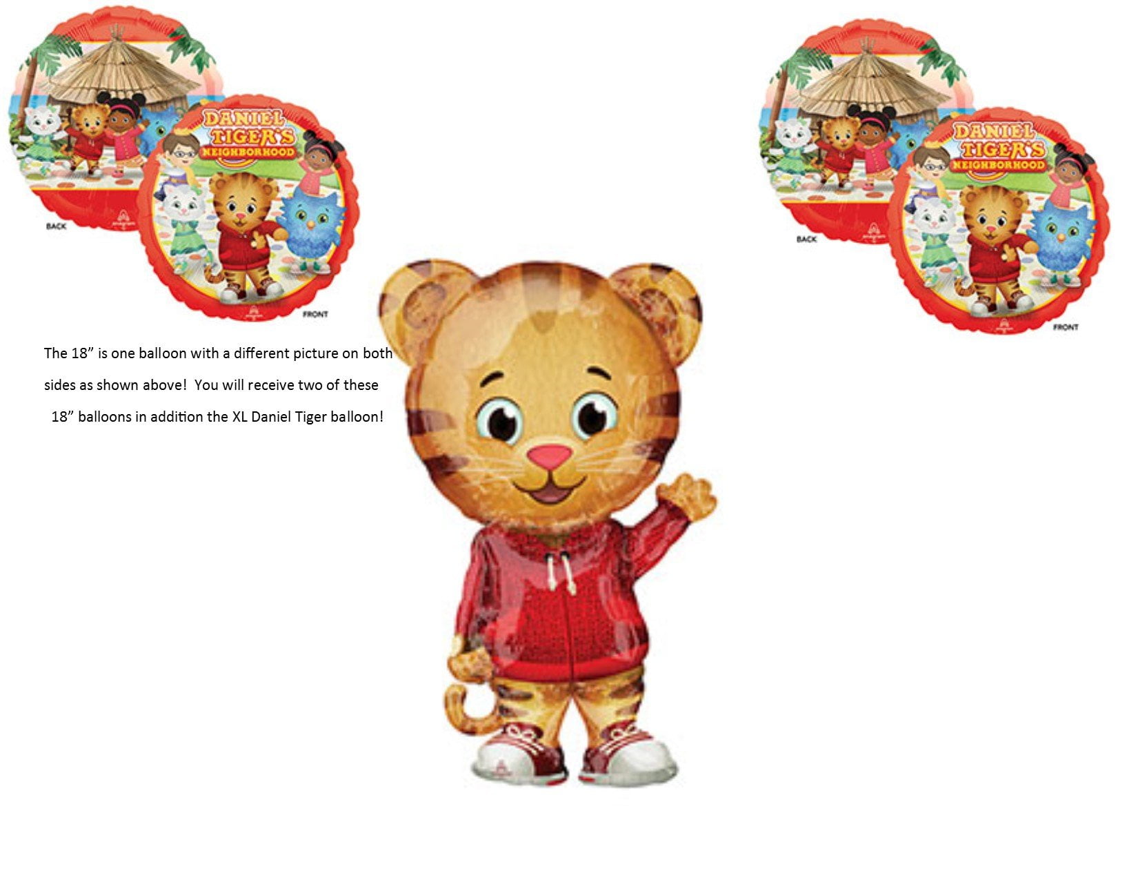 Includes 11 Balloons Daniel Tiger Third Birthday Party Balloon Decoration Bundle 3 Year Old Includes 11 Balloons Daniel Tiger Third Birthday Party Balloon Decoration Bundle 3 Year Old