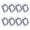 8 pieces, variant on Metal Square Post Flange Base Replacement High Strength 40x40mm Metal Connectors Fence Wall Mount Bracket Enduring