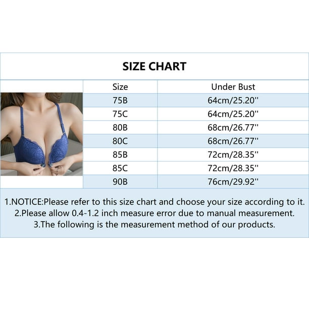 Aayomet Bras for Women Pack French Womens Front Close Bra T Back