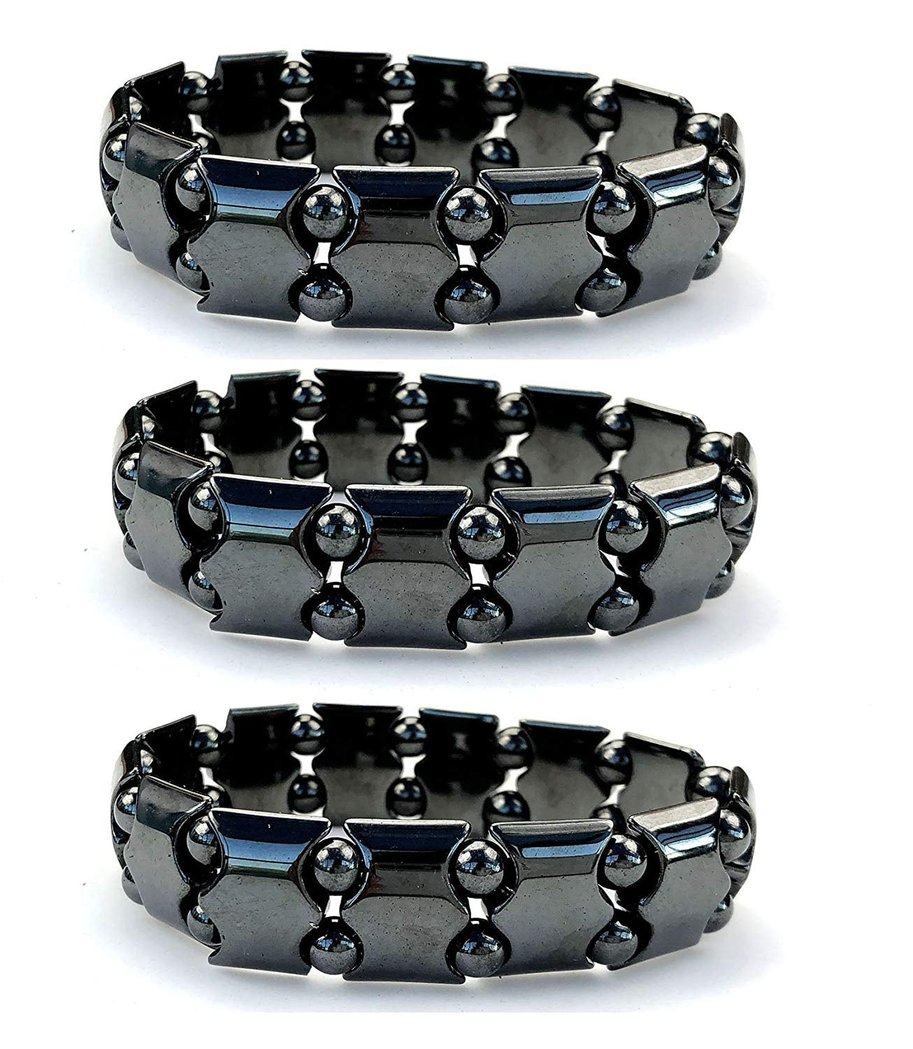 3 styles Weatern Magnetic Copper Hematite Bracelet Anklet Cross Lucky U Slider 