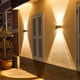 thumbnail image 5 of Matsuzay Luz de pared de paisaje solar, lámpara de jardín para el hogar, villa, foco creativo, detección de brillo, decoración de patio fuerte Iluminación y accesorios 4LED Matsuzay HA073237-01, 5 of 6