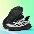 thumbnail image 3 of Men's & Women's Cushioned Walking Shoes - Lightweight Sneakers Big Size Available for, Gym, - Unisex Athletic Footwear  with Insole & MD Sole, /Fabric Upper, Low-Top Round Toe Design -, 3 of 6