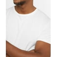thumbnail image 5 of Hanes Originals Ultimate Men's Crewneck T-Shirt, Slim Fit, 2-Pack White/Black 2XL, 5 of 7