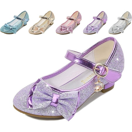 

Girls Dress Shoes Wedding Party Heel Mary Jane Princess Flower Shoes (Toddler/Little Kid/Big Kid)