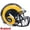 Los Angeles Rams, variant on Giants Mini Helmet Speed Throwback 1981-1999