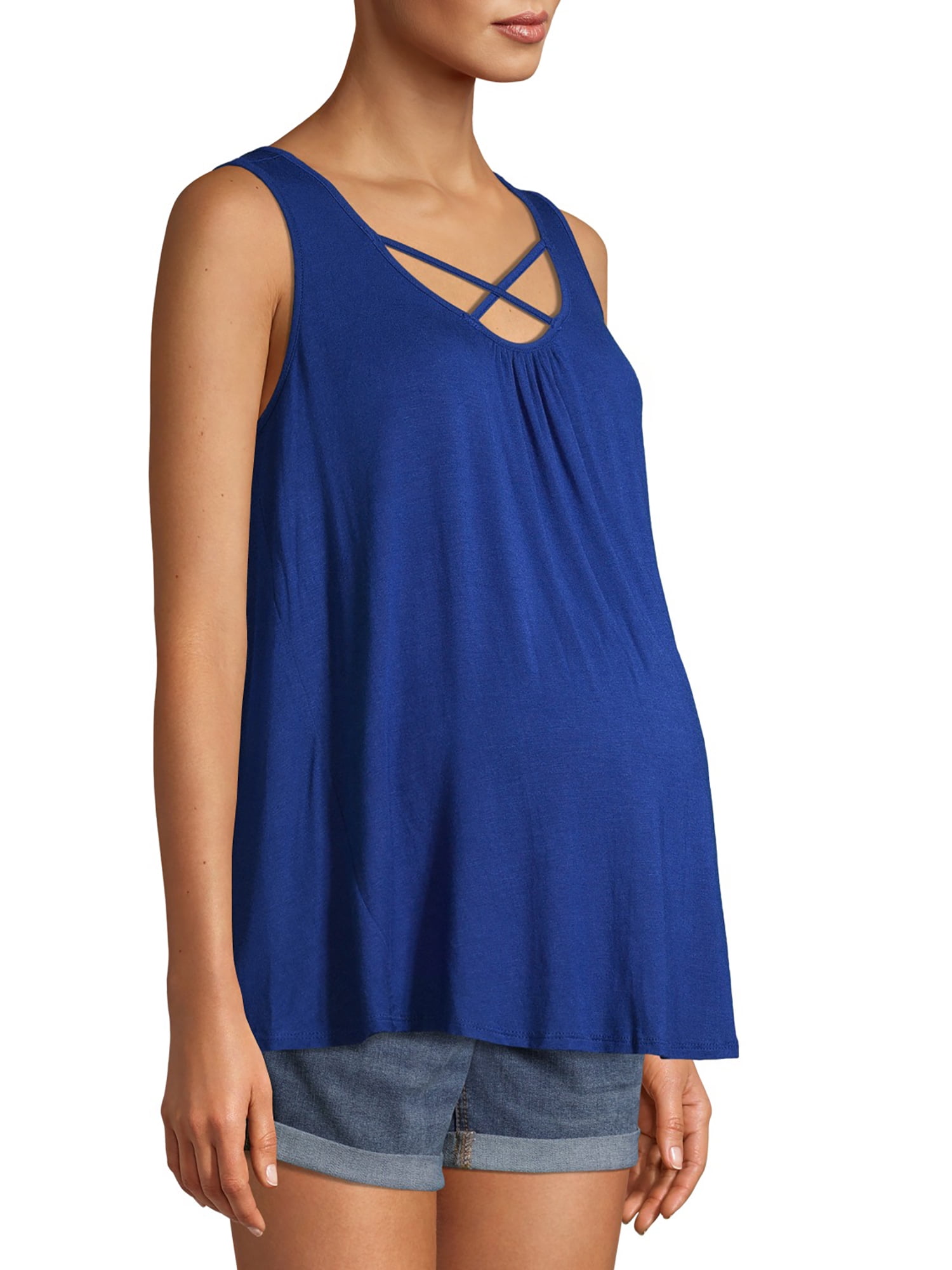 Liz Lange Maternity Tank Top with Crisscross Back Detail