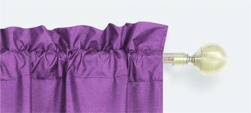 Gorgeous Home Linen Matte Microfiber Rod Pocket Blackout Curtains, 37x95, Purple, 2-Pack