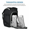 thumbnail image 4 of Ski Boot Bag 50L Durable Waterproof Snowboard Boot Bag,Skiing and Snowboarding Travel Luggage for Ski Helmet,Goggles,Outerwear,Gloves and Accessories Travel Backpack for Women,Men,Youth (Black Grey), 4 of 7