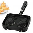 thumbnail image 4 of Waffle Maker, Asixx Waffle Iron Maker Non-Stick Bakeware Waffle Cake Maker Pan With 2 Sided Fish Shape Aluminium Alloy, 4 of 8