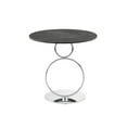 thumbnail image 2 of Casabianca Home Satellite Round End Table In Gray Marbled Porcelain, 2 of 3